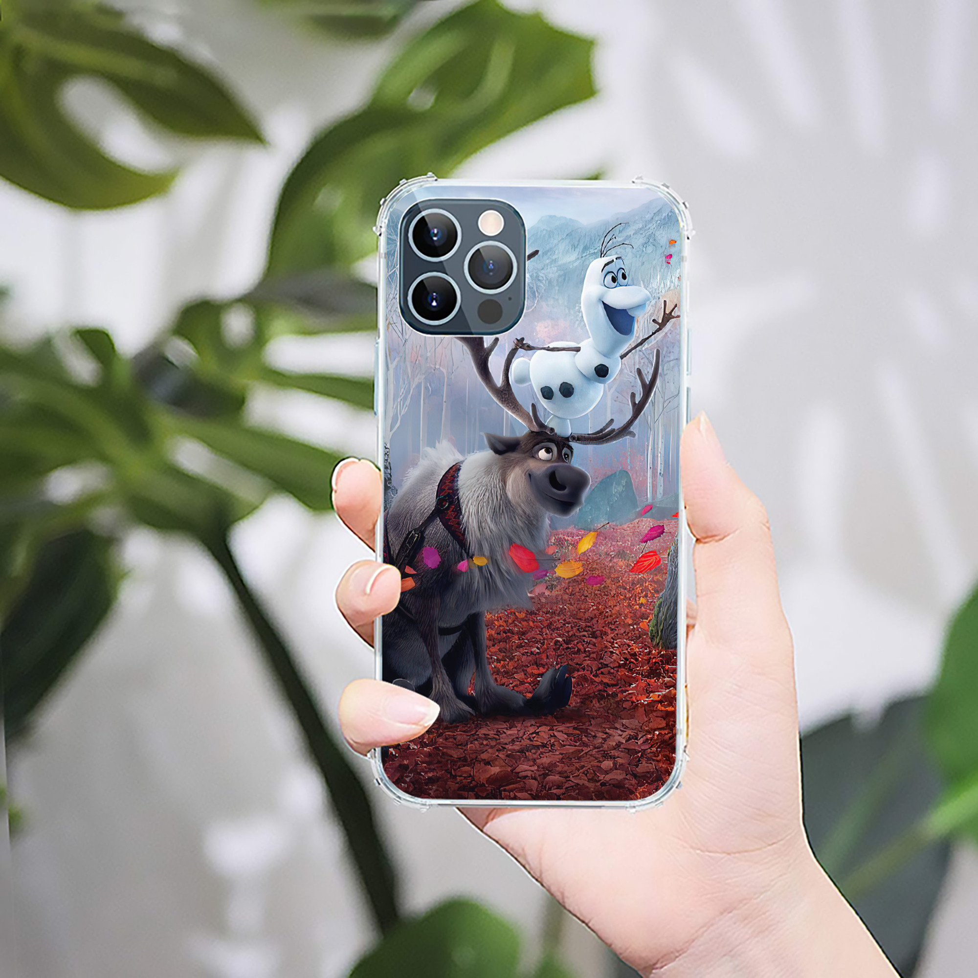 （画像用） アナと雪の女王 アンナ エルサ Frozen Anna Elsa 【iPhone 12シリーズ対応】透明スマホケース（クリアソフトケース）